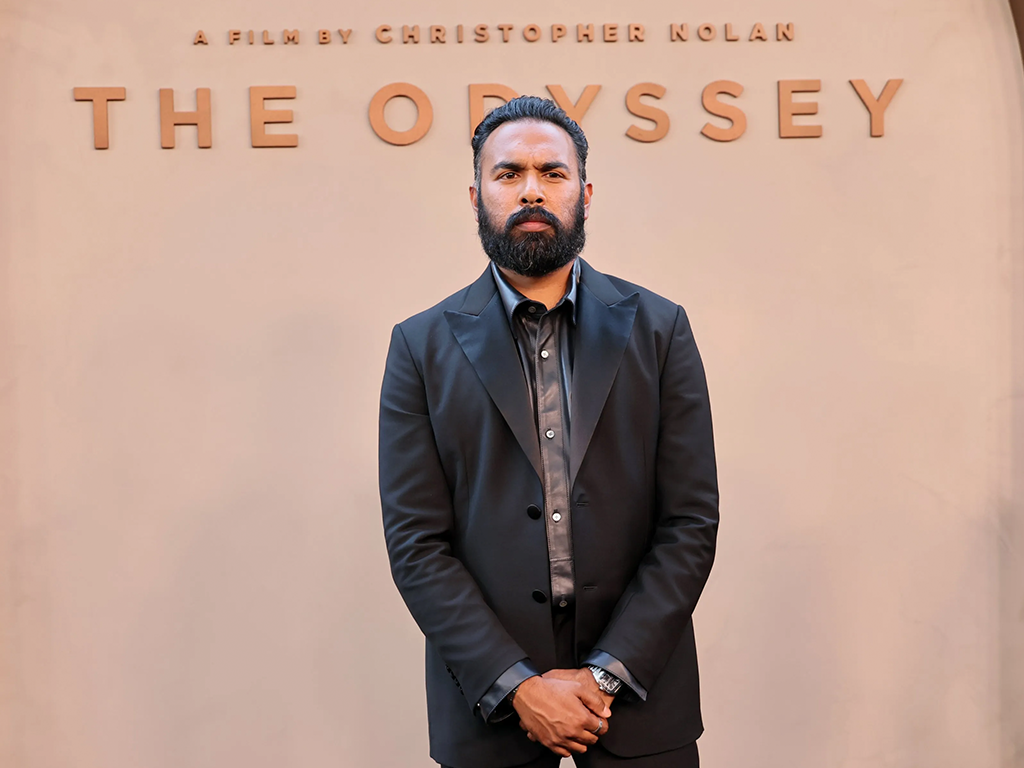 Himesh Patel at The Odyssey premiere