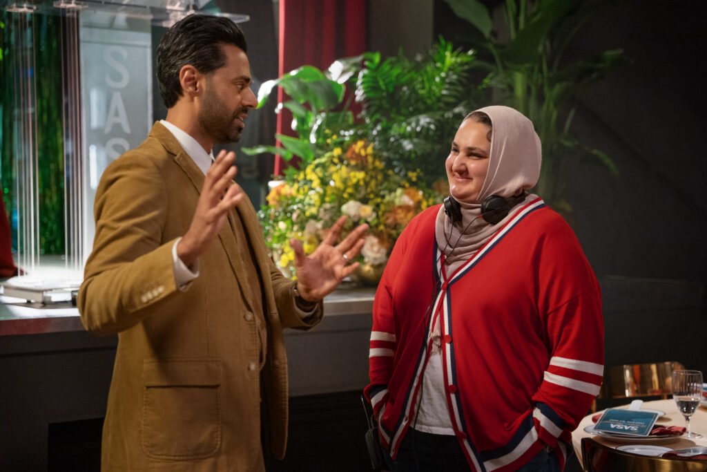 Best of the Best. (L to R) Hasan Minhaj (Producer), Lena Khan (Director) in Best of the Best. Cr. Emily V. Aragones/Netflix © 2026