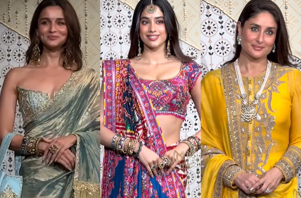 Bollywood Stars Bring the Glam to the Ambani Ganpati Celebration: Alia Bhatt, Kareena Kapoor, Janhvi Kapoor and More