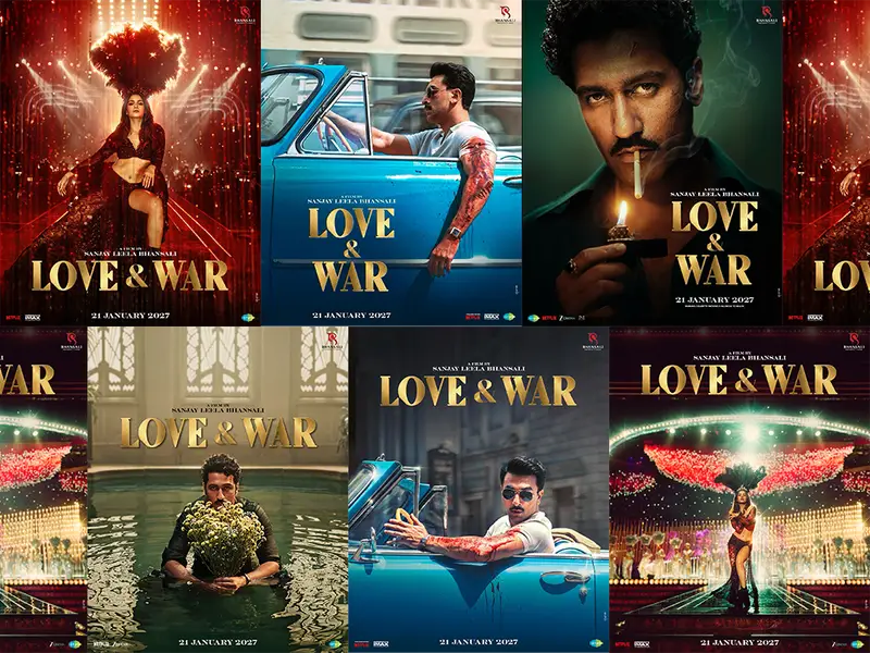 ranbir kapoor, alia bhatt, and vicky kaushal in "love & war" ranbir kapoor, alia bhatt, and vicky kaushal in "love & war"